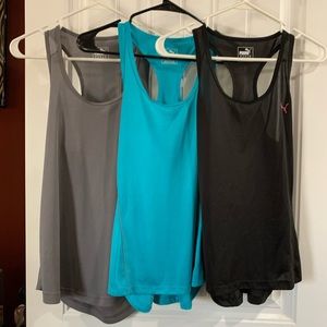 3 Puma tank tops Sz Small